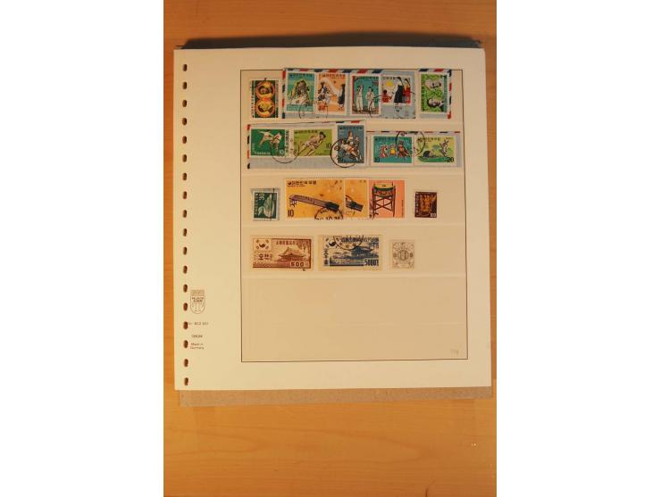 1884/1984, meist gestempelte Zusammenstellung Südkorea bis 1970 sowie gestempelte Blocks und Kleinbogen Nordkorea aus ca. 198