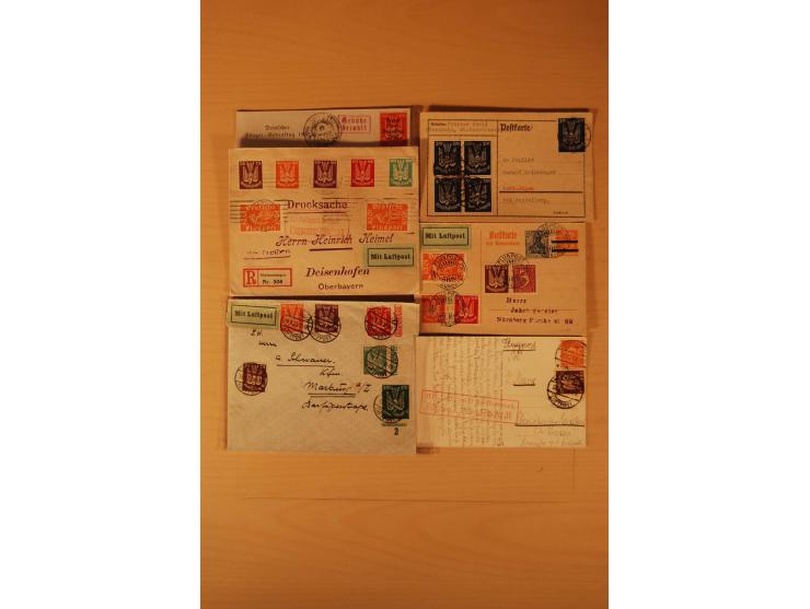 1921/34, 81 Briefe und Karten, meist Sonder- bzw. Erstflüge, Bestätigungs- und Ausfallstempel, bessere Frankaturen etc.