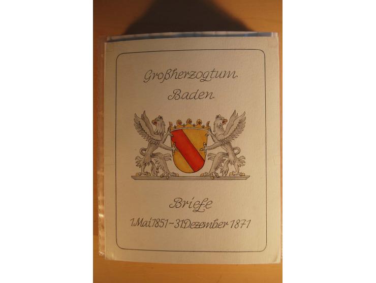 1851/68, alte, ausstellungsmäßig aufgezogene Sammlung, hauptsächlich bestehend aus rund 90 frankierten Briefen und gebrauchte