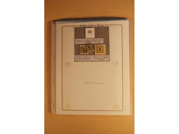 1851/68, alte, ausstellungsmäßig aufgezogene Sammlung, hauptsächlich bestehend aus rund 90 frankierten Briefen und gebrauchte