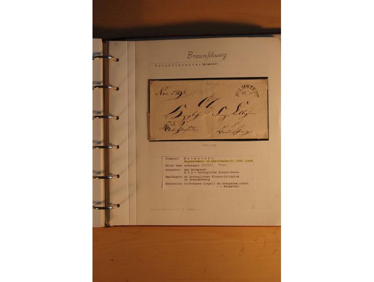 1750/1880, umfangreiche Vorphila-Sammlung inkl. einiger markenloser Briefe nach 1852 von Amelunxborn bis Zorge mit ca. 450 Br