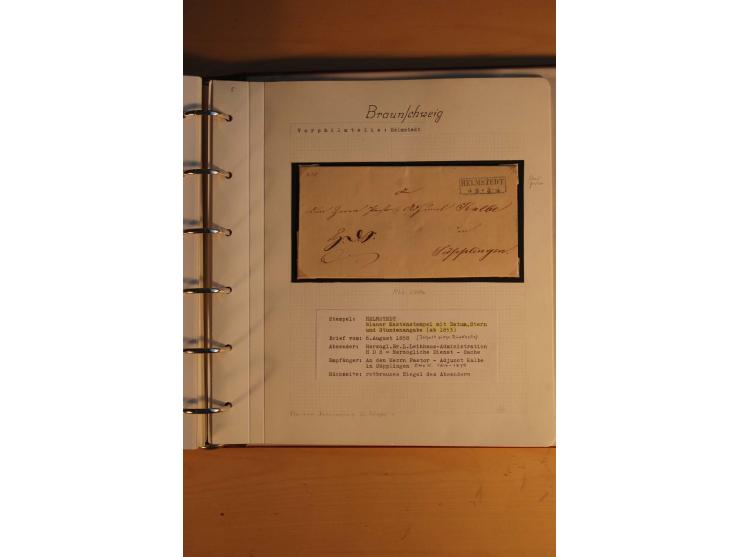 1750/1880, umfangreiche Vorphila-Sammlung inkl. einiger markenloser Briefe nach 1852 von Amelunxborn bis Zorge mit ca. 450 Br