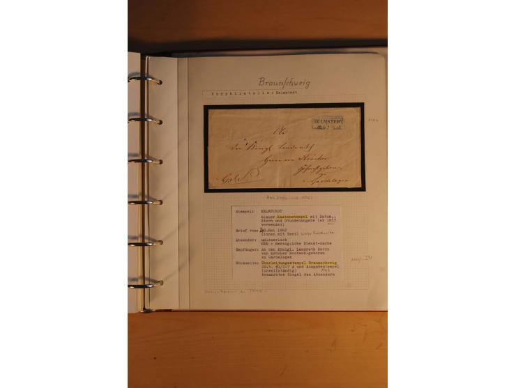 1750/1880, umfangreiche Vorphila-Sammlung inkl. einiger markenloser Briefe nach 1852 von Amelunxborn bis Zorge mit ca. 450 Br