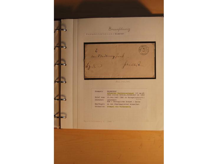 1750/1880, umfangreiche Vorphila-Sammlung inkl. einiger markenloser Briefe nach 1852 von Amelunxborn bis Zorge mit ca. 450 Br