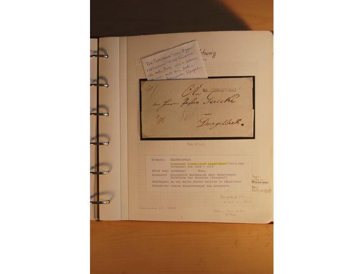1750/1880, umfangreiche Vorphila-Sammlung inkl. einiger markenloser Briefe nach 1852 von Amelunxborn bis Zorge mit ca. 450 Br