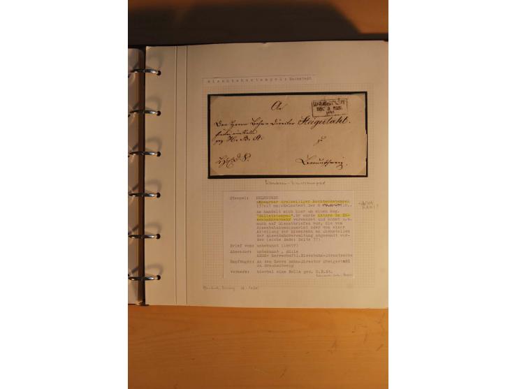 1750/1880, umfangreiche Vorphila-Sammlung inkl. einiger markenloser Briefe nach 1852 von Amelunxborn bis Zorge mit ca. 450 Br