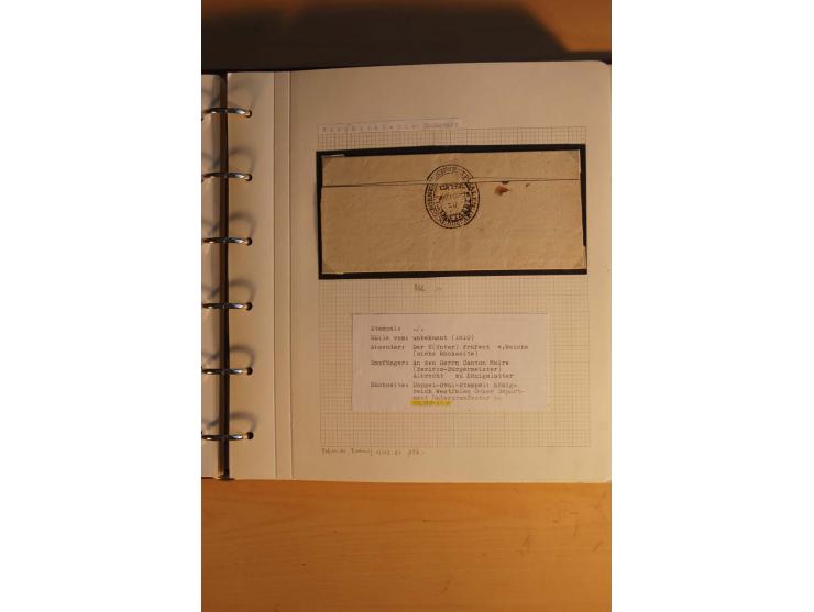 1750/1880, umfangreiche Vorphila-Sammlung inkl. einiger markenloser Briefe nach 1852 von Amelunxborn bis Zorge mit ca. 450 Br