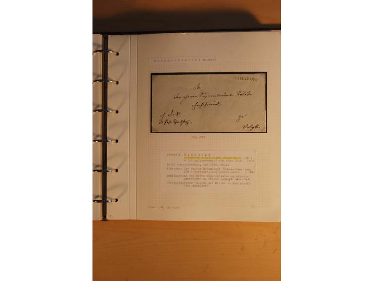 1750/1880, umfangreiche Vorphila-Sammlung inkl. einiger markenloser Briefe nach 1852 von Amelunxborn bis Zorge mit ca. 450 Br