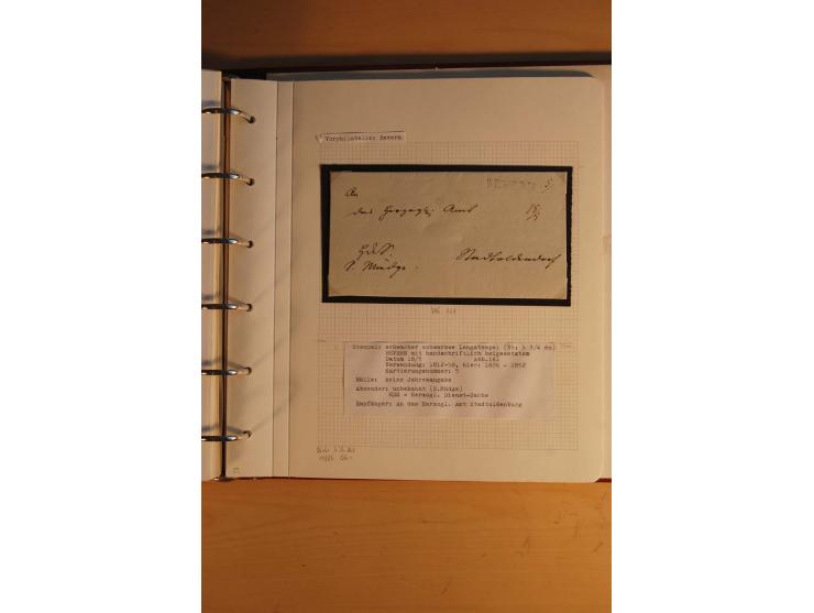 1750/1880, umfangreiche Vorphila-Sammlung inkl. einiger markenloser Briefe nach 1852 von Amelunxborn bis Zorge mit ca. 450 Br