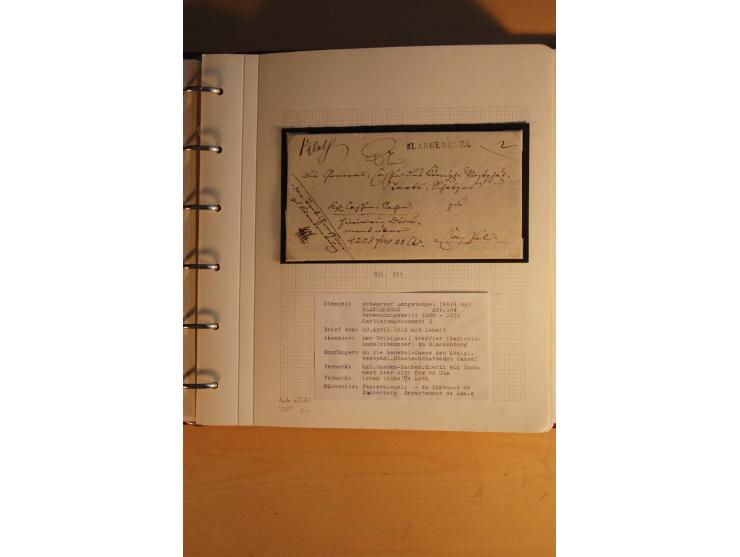 1750/1880, umfangreiche Vorphila-Sammlung inkl. einiger markenloser Briefe nach 1852 von Amelunxborn bis Zorge mit ca. 450 Br