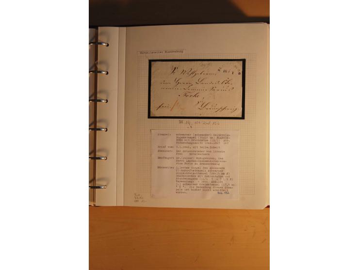 1750/1880, umfangreiche Vorphila-Sammlung inkl. einiger markenloser Briefe nach 1852 von Amelunxborn bis Zorge mit ca. 450 Br