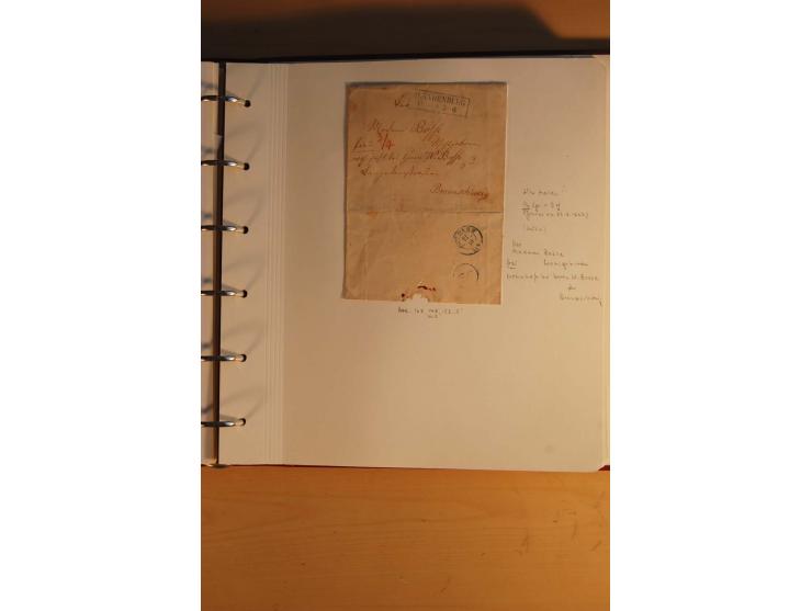 1750/1880, umfangreiche Vorphila-Sammlung inkl. einiger markenloser Briefe nach 1852 von Amelunxborn bis Zorge mit ca. 450 Br