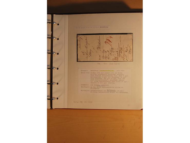 1750/1880, umfangreiche Vorphila-Sammlung inkl. einiger markenloser Briefe nach 1852 von Amelunxborn bis Zorge mit ca. 450 Br