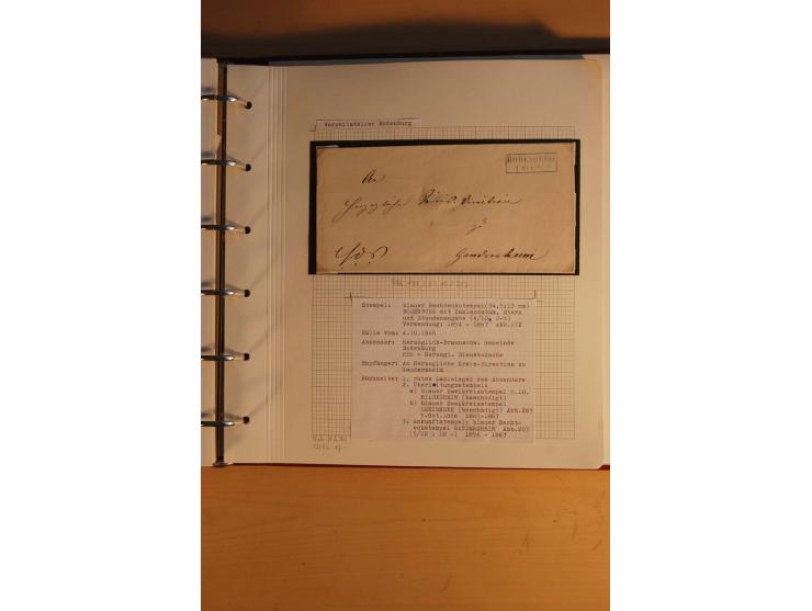 1750/1880, umfangreiche Vorphila-Sammlung inkl. einiger markenloser Briefe nach 1852 von Amelunxborn bis Zorge mit ca. 450 Br