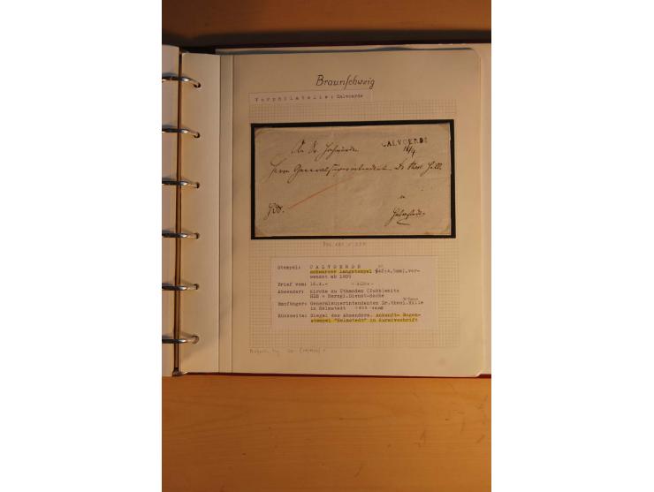 1750/1880, umfangreiche Vorphila-Sammlung inkl. einiger markenloser Briefe nach 1852 von Amelunxborn bis Zorge mit ca. 450 Br