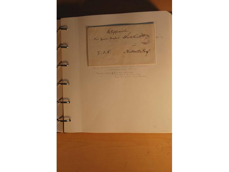 1750/1880, umfangreiche Vorphila-Sammlung inkl. einiger markenloser Briefe nach 1852 von Amelunxborn bis Zorge mit ca. 450 Br