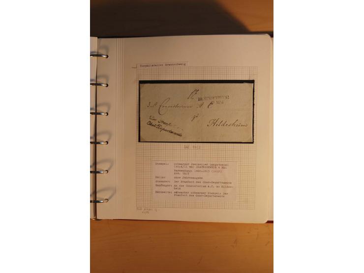 1750/1880, umfangreiche Vorphila-Sammlung inkl. einiger markenloser Briefe nach 1852 von Amelunxborn bis Zorge mit ca. 450 Br
