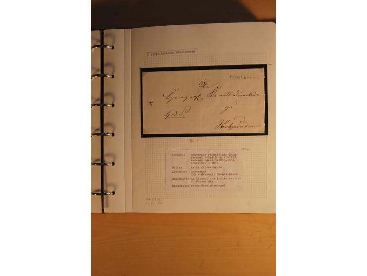 1750/1880, umfangreiche Vorphila-Sammlung inkl. einiger markenloser Briefe nach 1852 von Amelunxborn bis Zorge mit ca. 450 Br