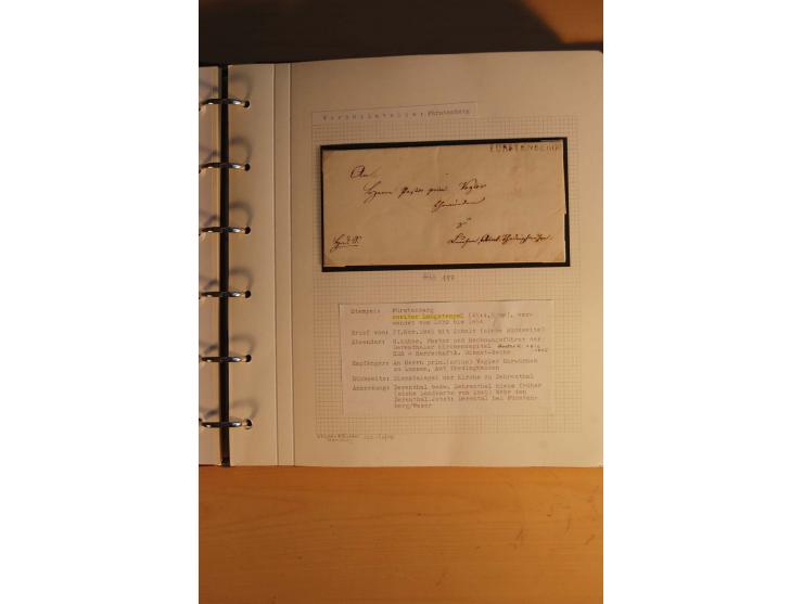 1750/1880, umfangreiche Vorphila-Sammlung inkl. einiger markenloser Briefe nach 1852 von Amelunxborn bis Zorge mit ca. 450 Br