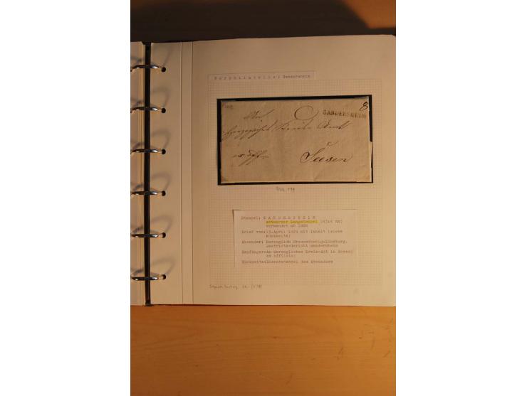 1750/1880, umfangreiche Vorphila-Sammlung inkl. einiger markenloser Briefe nach 1852 von Amelunxborn bis Zorge mit ca. 450 Br