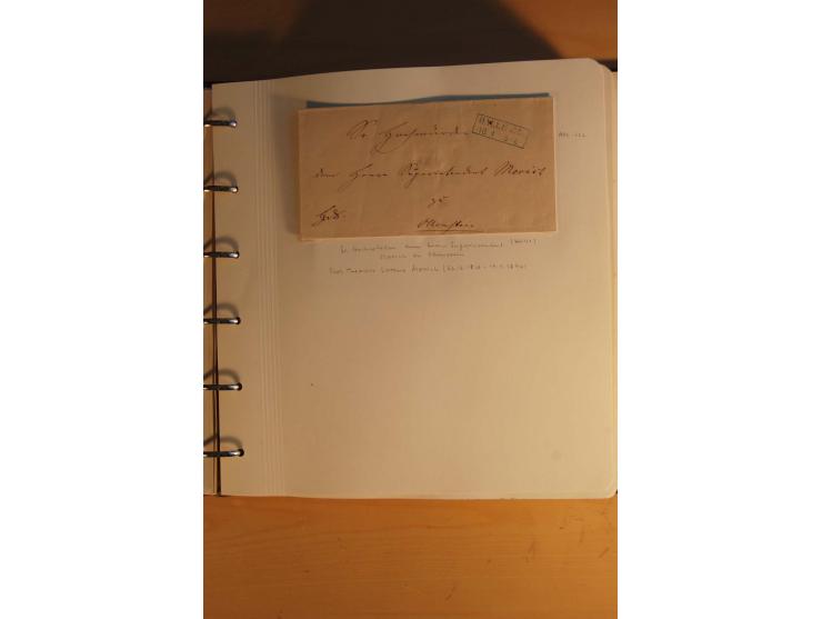 1750/1880, umfangreiche Vorphila-Sammlung inkl. einiger markenloser Briefe nach 1852 von Amelunxborn bis Zorge mit ca. 450 Br