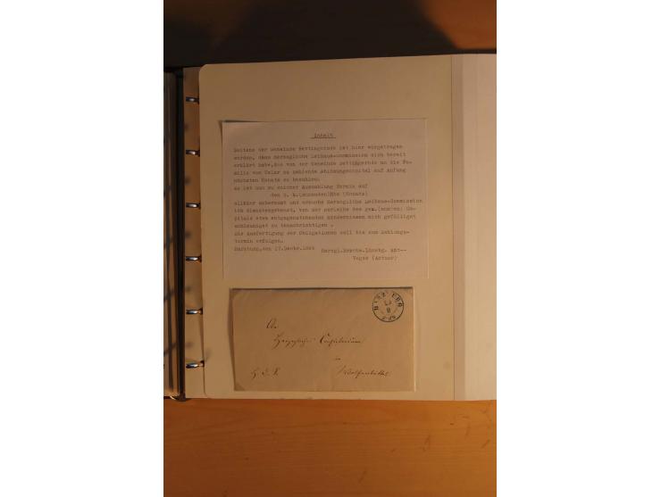 1750/1880, umfangreiche Vorphila-Sammlung inkl. einiger markenloser Briefe nach 1852 von Amelunxborn bis Zorge mit ca. 450 Br