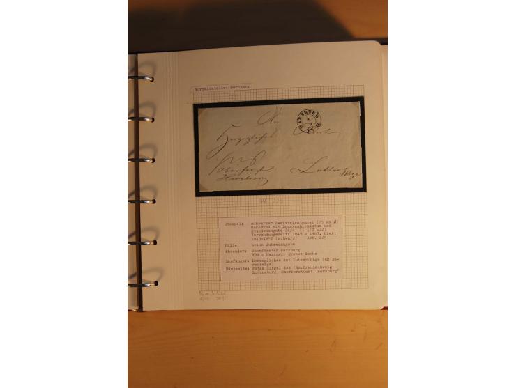 1750/1880, umfangreiche Vorphila-Sammlung inkl. einiger markenloser Briefe nach 1852 von Amelunxborn bis Zorge mit ca. 450 Br