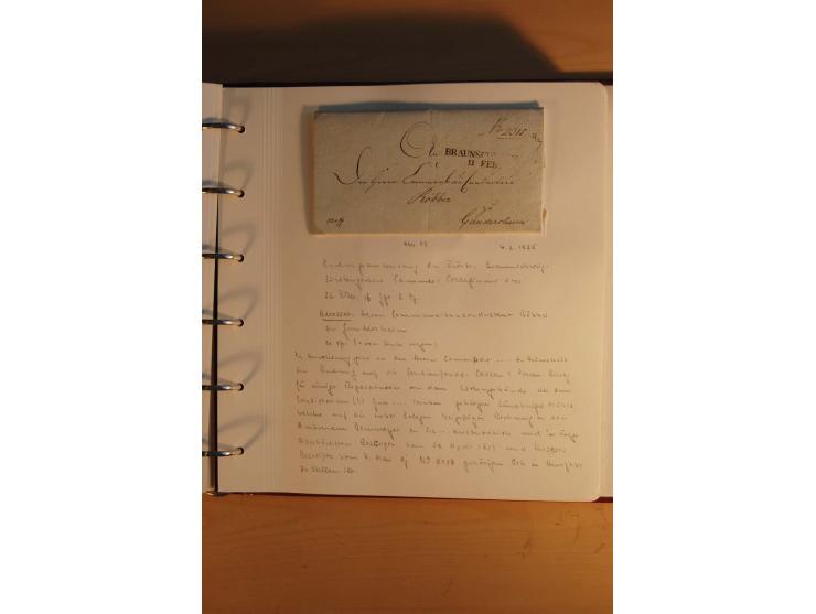 1750/1880, umfangreiche Vorphila-Sammlung inkl. einiger markenloser Briefe nach 1852 von Amelunxborn bis Zorge mit ca. 450 Br