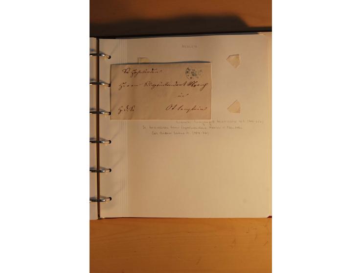 1750/1880, umfangreiche Vorphila-Sammlung inkl. einiger markenloser Briefe nach 1852 von Amelunxborn bis Zorge mit ca. 450 Br