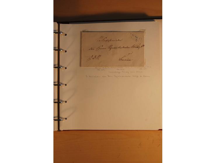 1750/1880, umfangreiche Vorphila-Sammlung inkl. einiger markenloser Briefe nach 1852 von Amelunxborn bis Zorge mit ca. 450 Br