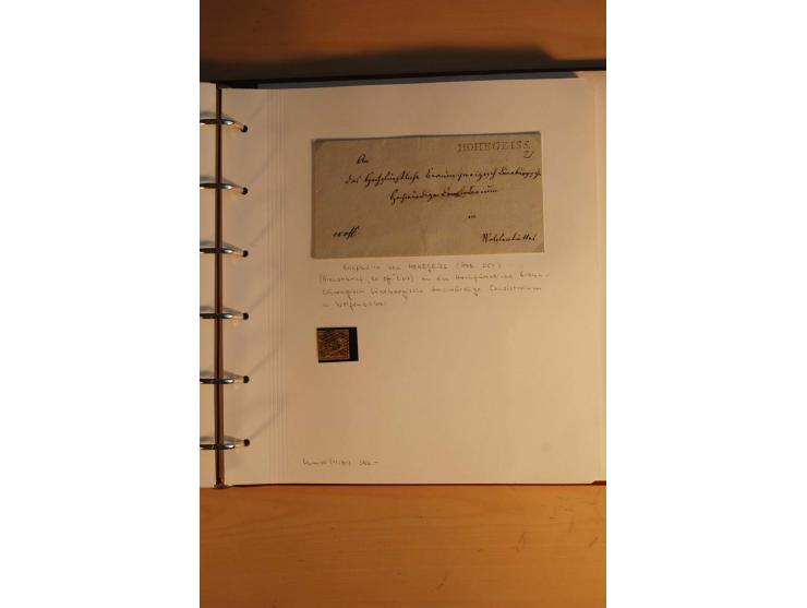 1750/1880, umfangreiche Vorphila-Sammlung inkl. einiger markenloser Briefe nach 1852 von Amelunxborn bis Zorge mit ca. 450 Br