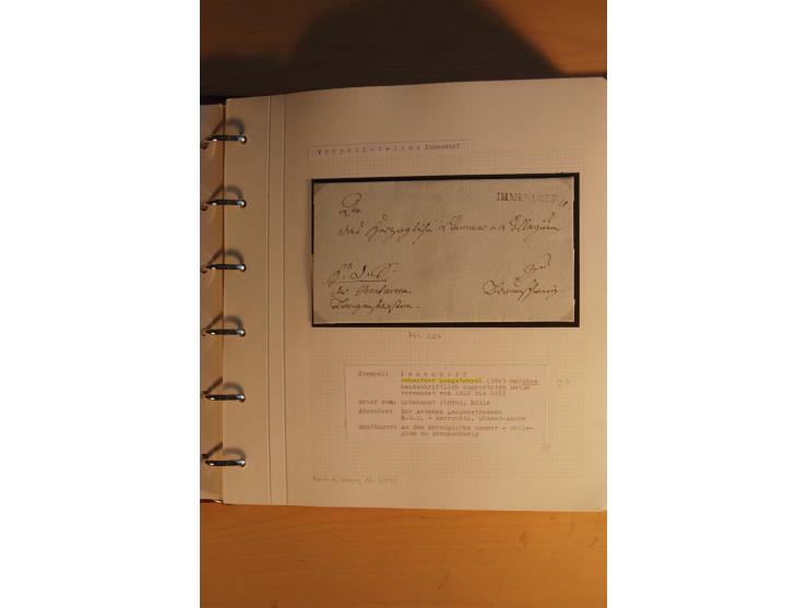 1750/1880, umfangreiche Vorphila-Sammlung inkl. einiger markenloser Briefe nach 1852 von Amelunxborn bis Zorge mit ca. 450 Br