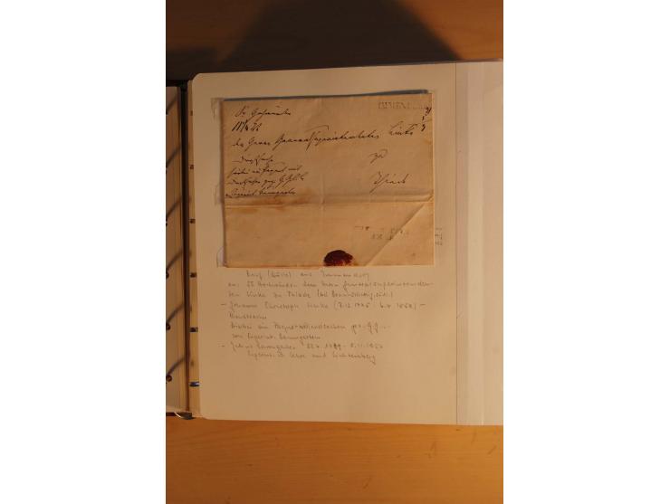 1750/1880, umfangreiche Vorphila-Sammlung inkl. einiger markenloser Briefe nach 1852 von Amelunxborn bis Zorge mit ca. 450 Br