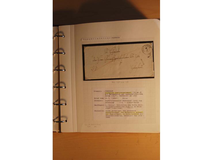 1750/1880, umfangreiche Vorphila-Sammlung inkl. einiger markenloser Briefe nach 1852 von Amelunxborn bis Zorge mit ca. 450 Br