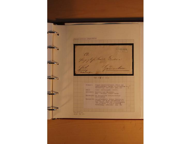 1750/1880, umfangreiche Vorphila-Sammlung inkl. einiger markenloser Briefe nach 1852 von Amelunxborn bis Zorge mit ca. 450 Br