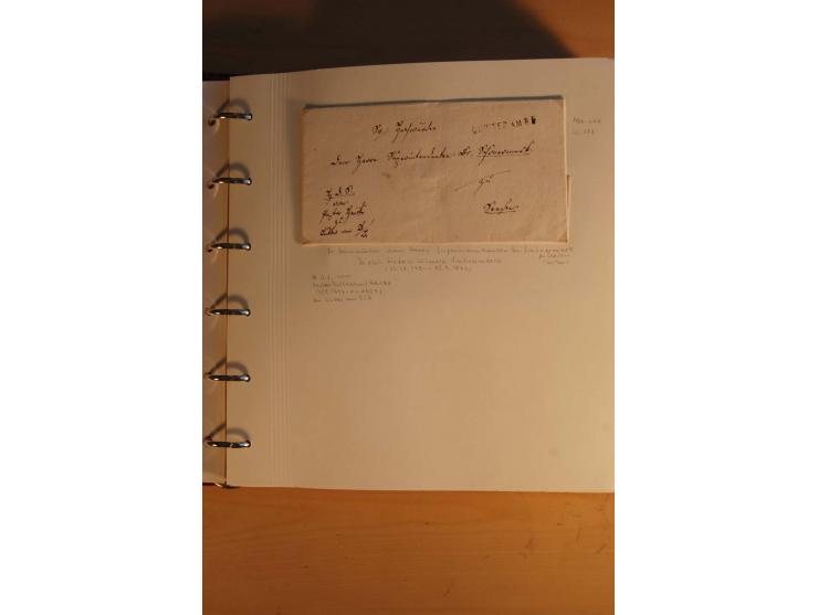 1750/1880, umfangreiche Vorphila-Sammlung inkl. einiger markenloser Briefe nach 1852 von Amelunxborn bis Zorge mit ca. 450 Br