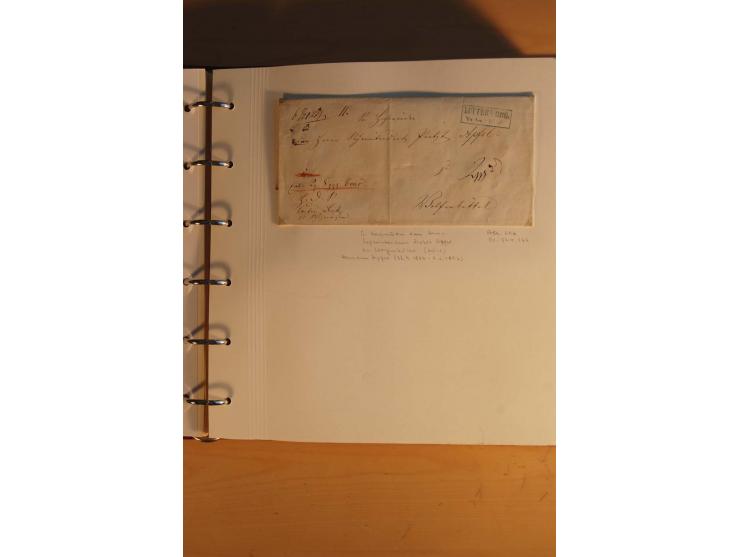 1750/1880, umfangreiche Vorphila-Sammlung inkl. einiger markenloser Briefe nach 1852 von Amelunxborn bis Zorge mit ca. 450 Br