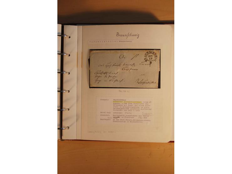 1750/1880, umfangreiche Vorphila-Sammlung inkl. einiger markenloser Briefe nach 1852 von Amelunxborn bis Zorge mit ca. 450 Br