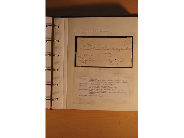 1750/1880, umfangreiche Vorphila-Sammlung inkl. einiger markenloser Briefe nach 1852 von Amelunxborn bis Zorge mit ca. 450 Br
