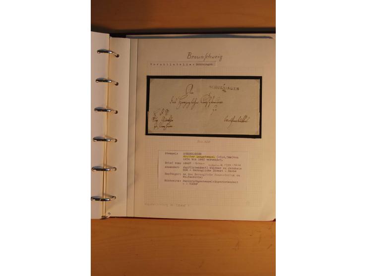 1750/1880, umfangreiche Vorphila-Sammlung inkl. einiger markenloser Briefe nach 1852 von Amelunxborn bis Zorge mit ca. 450 Br