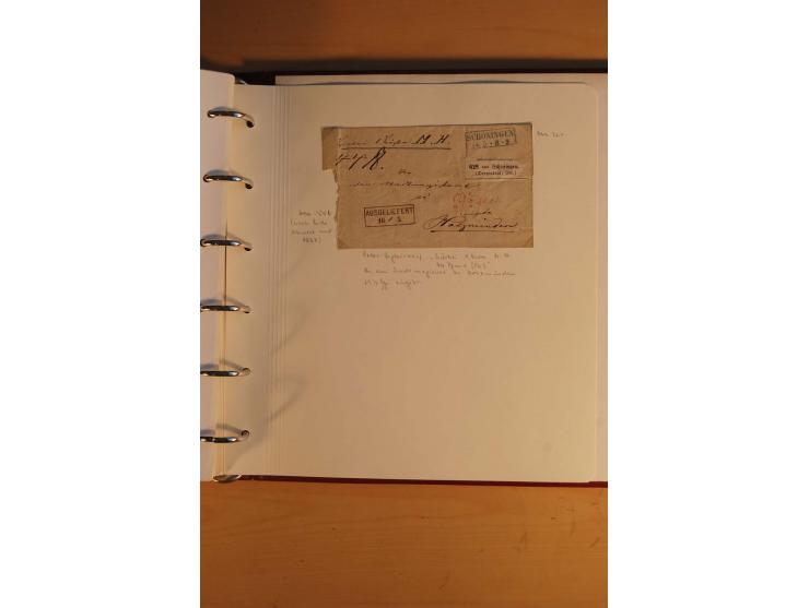 1750/1880, umfangreiche Vorphila-Sammlung inkl. einiger markenloser Briefe nach 1852 von Amelunxborn bis Zorge mit ca. 450 Br