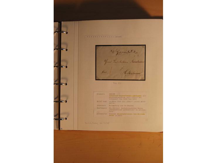 1750/1880, umfangreiche Vorphila-Sammlung inkl. einiger markenloser Briefe nach 1852 von Amelunxborn bis Zorge mit ca. 450 Br