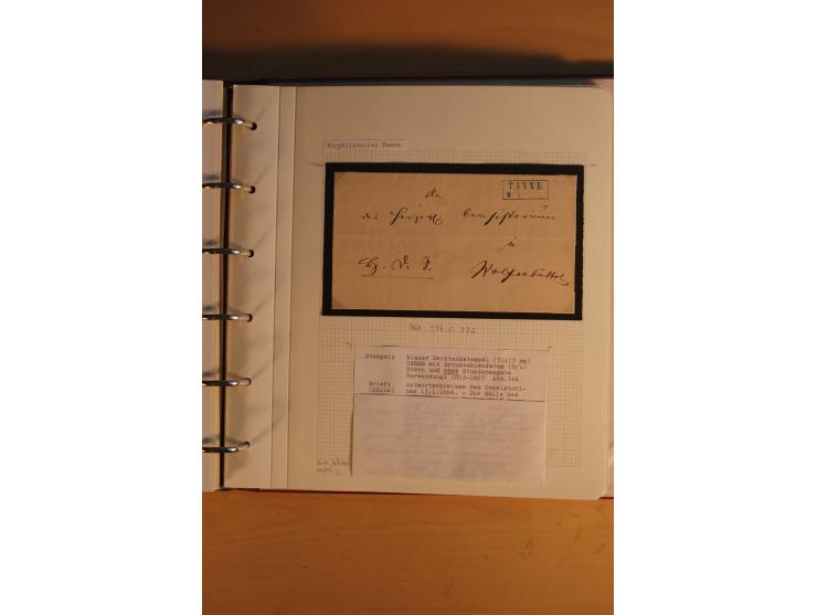 1750/1880, umfangreiche Vorphila-Sammlung inkl. einiger markenloser Briefe nach 1852 von Amelunxborn bis Zorge mit ca. 450 Br