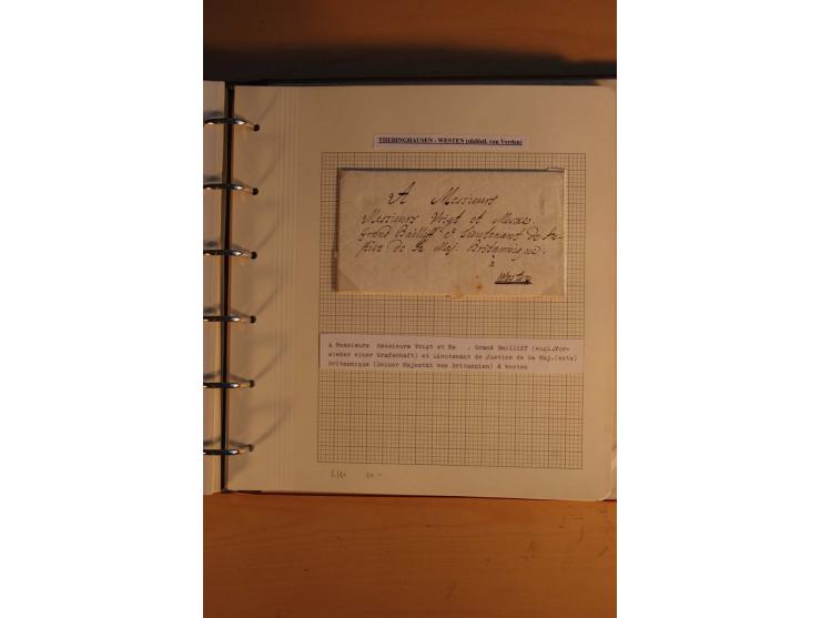 1750/1880, umfangreiche Vorphila-Sammlung inkl. einiger markenloser Briefe nach 1852 von Amelunxborn bis Zorge mit ca. 450 Br