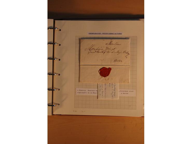 1750/1880, umfangreiche Vorphila-Sammlung inkl. einiger markenloser Briefe nach 1852 von Amelunxborn bis Zorge mit ca. 450 Br