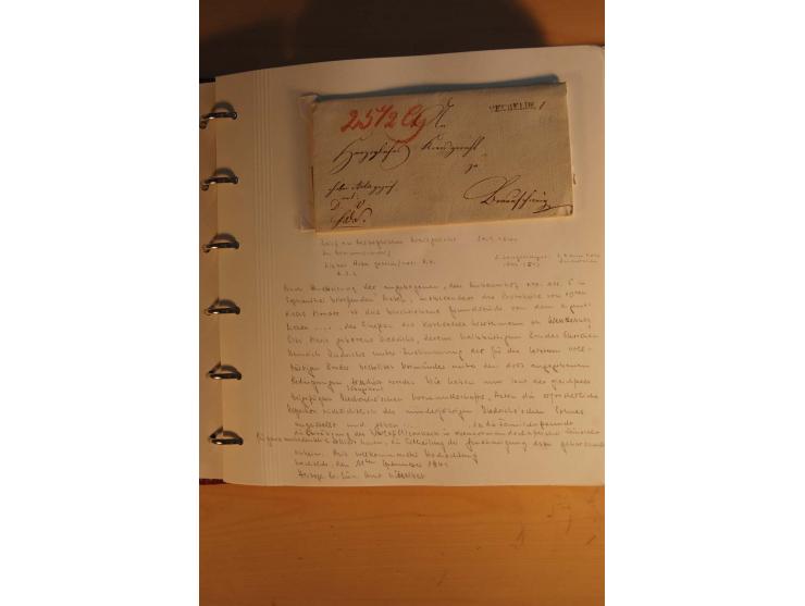 1750/1880, umfangreiche Vorphila-Sammlung inkl. einiger markenloser Briefe nach 1852 von Amelunxborn bis Zorge mit ca. 450 Br