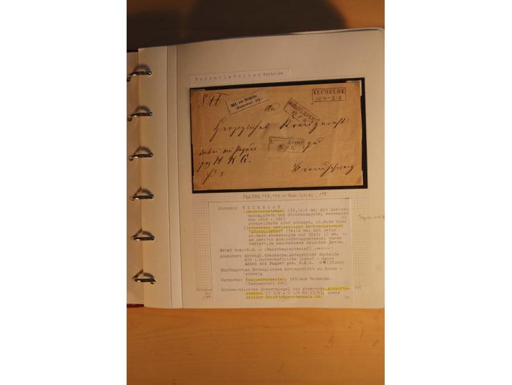 1750/1880, umfangreiche Vorphila-Sammlung inkl. einiger markenloser Briefe nach 1852 von Amelunxborn bis Zorge mit ca. 450 Br