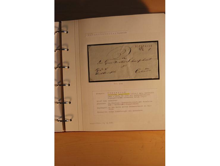 1750/1880, umfangreiche Vorphila-Sammlung inkl. einiger markenloser Briefe nach 1852 von Amelunxborn bis Zorge mit ca. 450 Br