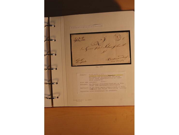 1750/1880, umfangreiche Vorphila-Sammlung inkl. einiger markenloser Briefe nach 1852 von Amelunxborn bis Zorge mit ca. 450 Br