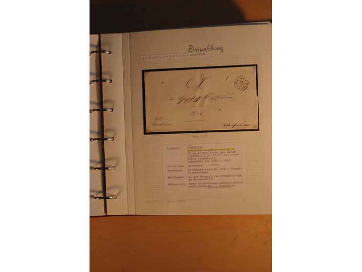 1750/1880, umfangreiche Vorphila-Sammlung inkl. einiger markenloser Briefe nach 1852 von Amelunxborn bis Zorge mit ca. 450 Br